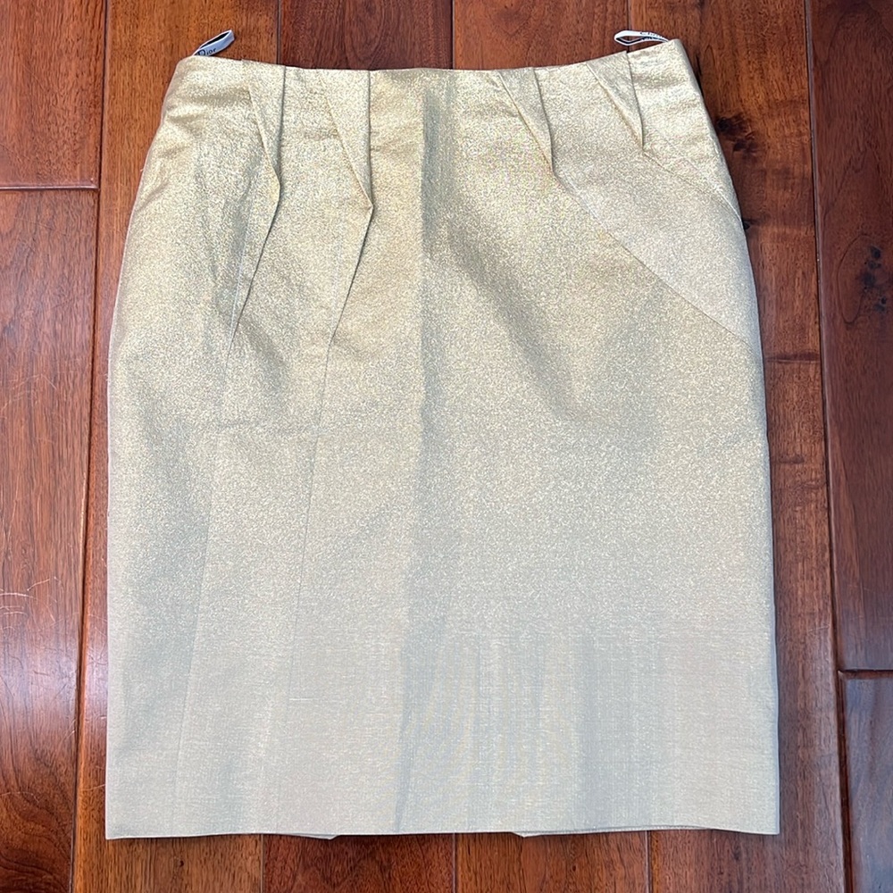 Christian Dior Gold Miniskirt